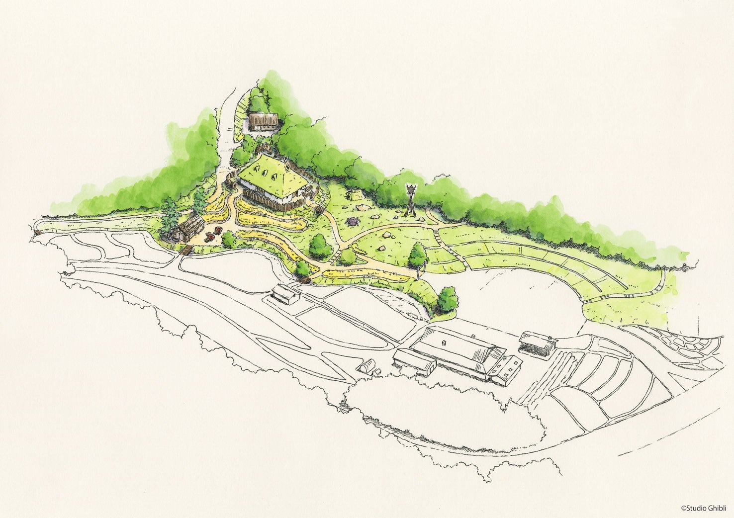 もののけの里エリア（C）Studio Ghibli