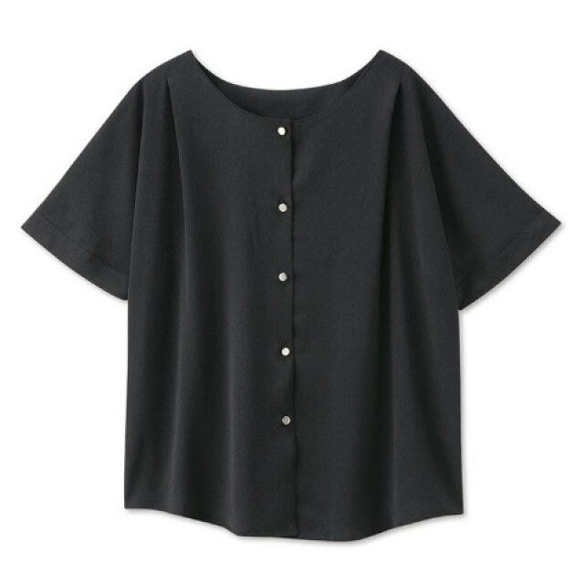 しまむら　体型カバーコーデ　細見え　前ボタンブラウス　HINA