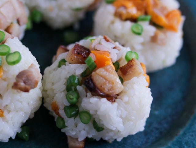 厚切りベーコンおにぎり