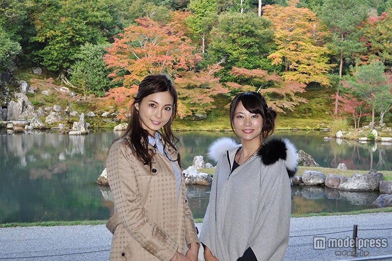 押切もえ、秋の京都で紅葉＆絶景を堪能