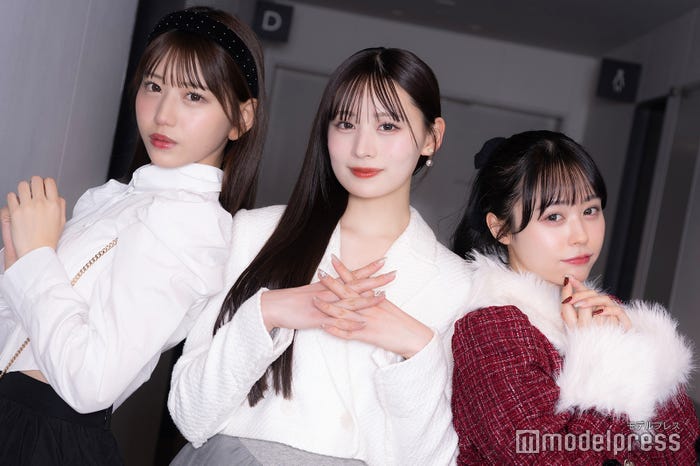 白石まゆみ/SWEET STEADY、立花琴未/CANDY TUNE、佐野愛花/CUTIE STREET(C)モデルプレス