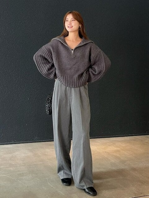 ハーフジップ コーデ 秋 ハーフジップ コーデ 秋