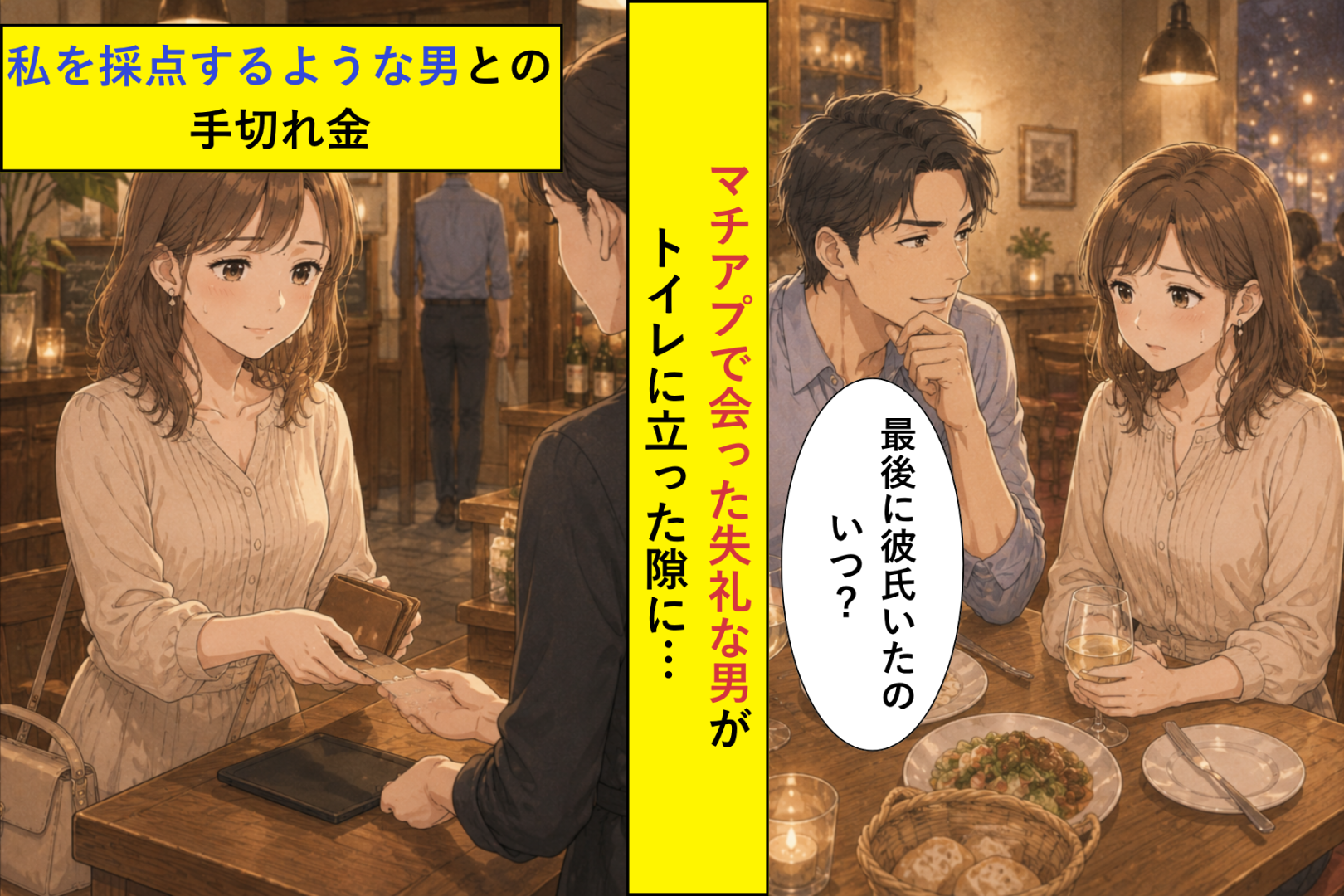 「俺が払う」と見下した男より先に会計した私