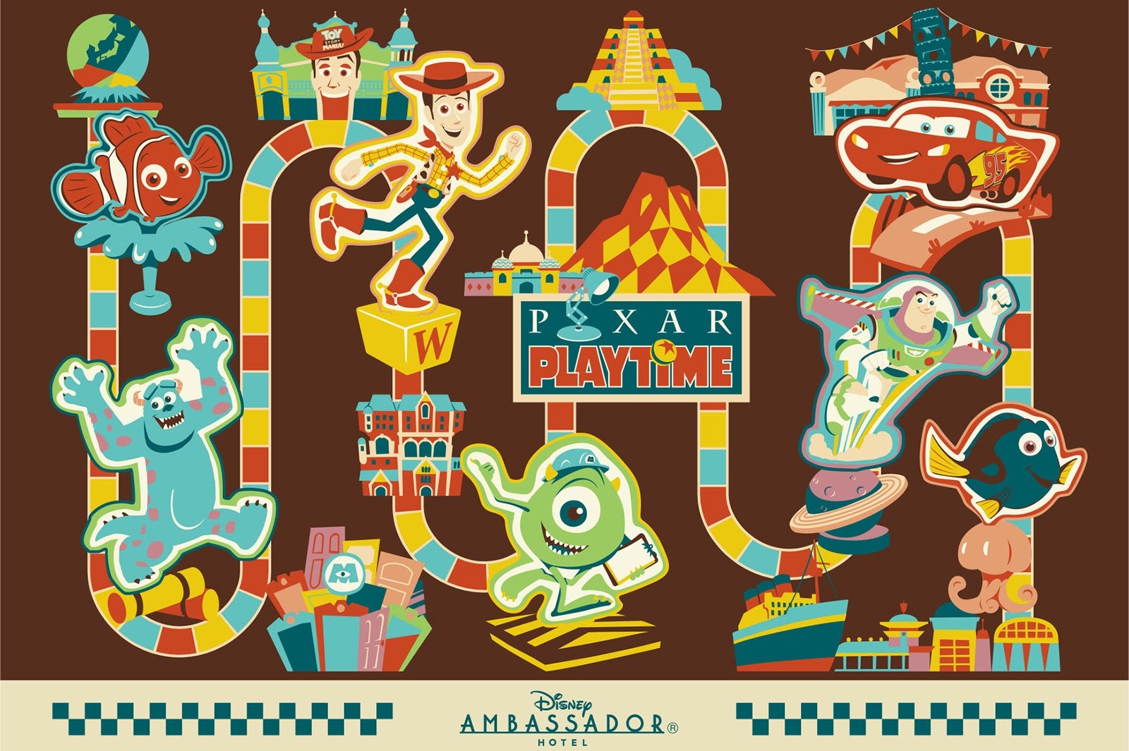 ディズニーアンバサダーホテルポストカード （C）Disney（C）Disney／Pixar