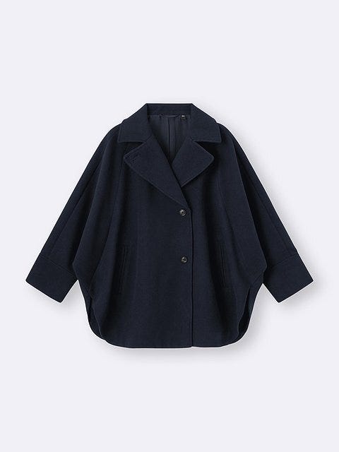 GU コージーメルトンケープコート GUのコージーメルトンケープコート