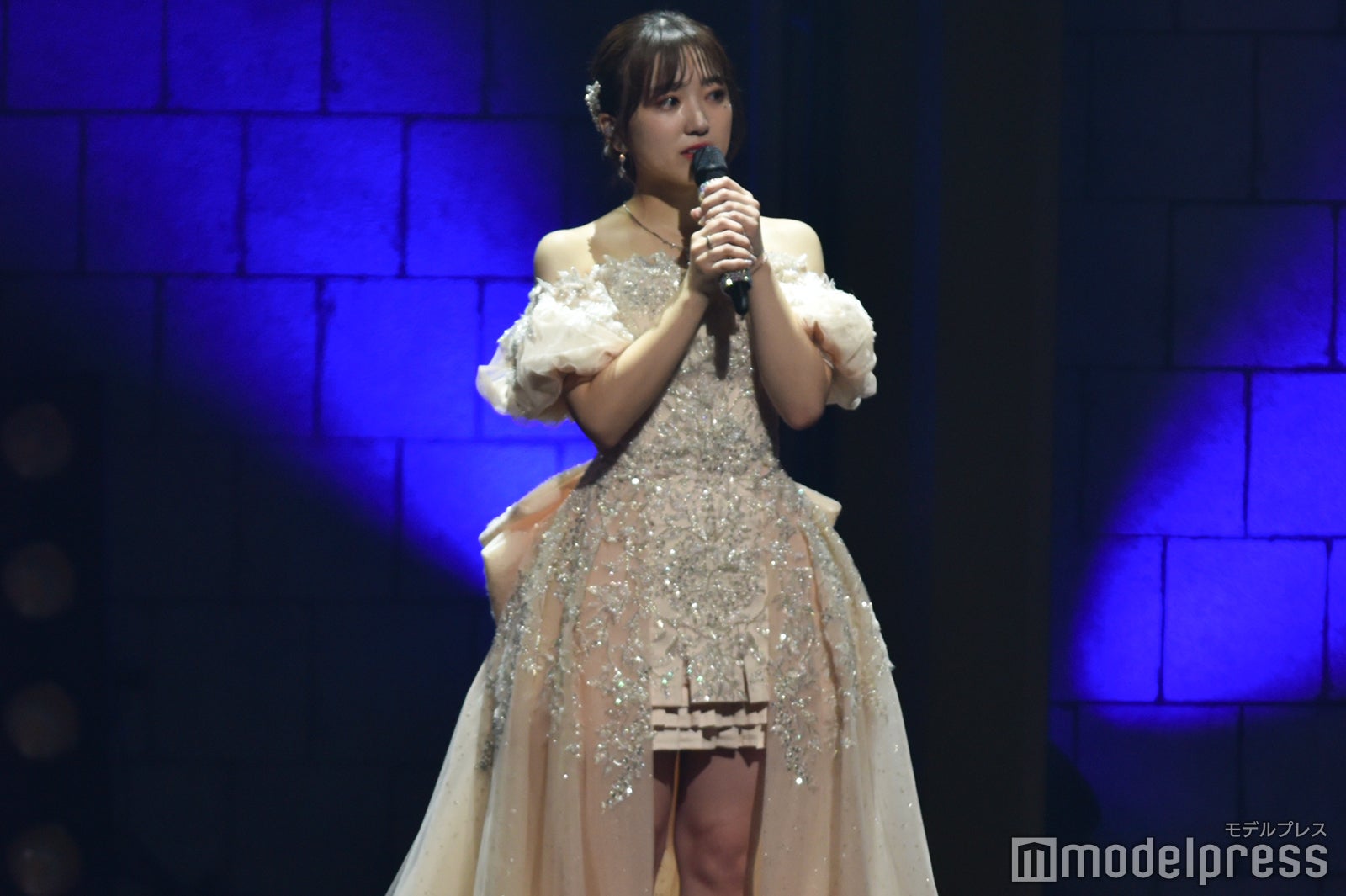 HKT48卒業スピーチをする矢吹奈子「矢吹奈子 卒業コンサート〜未来への翼〜」（C）モデルプレス