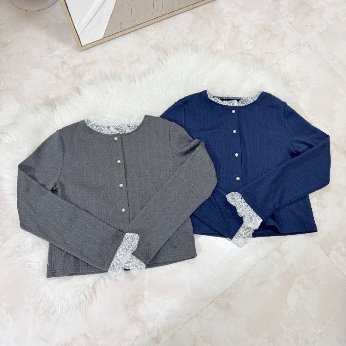 袖フリルニットカーディガン 2026春しまむら大人女性おすすめ袖フリルニットカーディガン