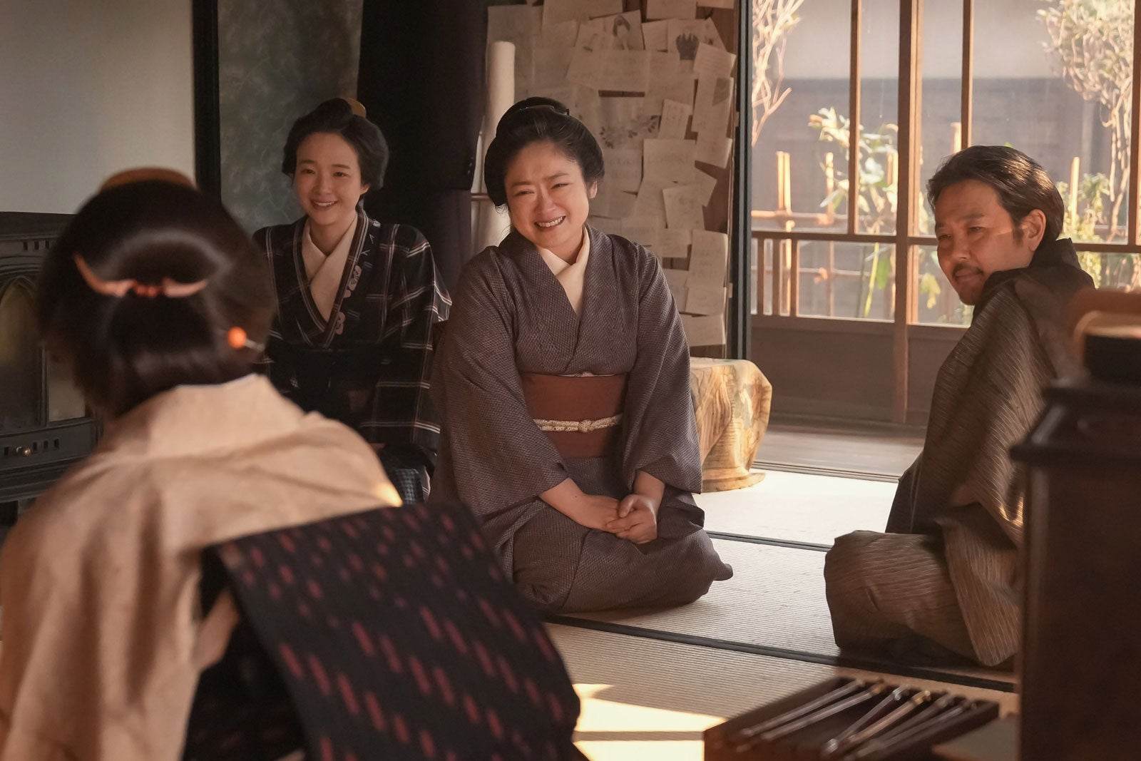 高石あかり、夏目透羽、池脇千鶴、岡部たかし「ばけばけ」第125話（C）NHK