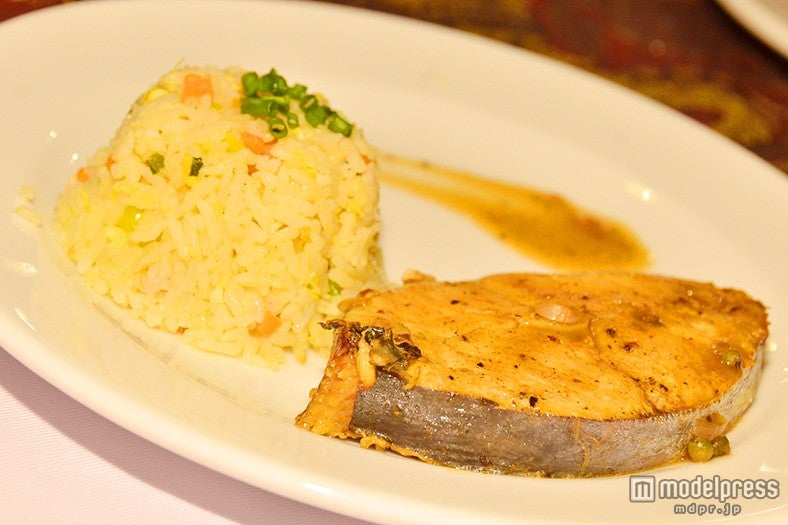 魚とピラフのワンプレート