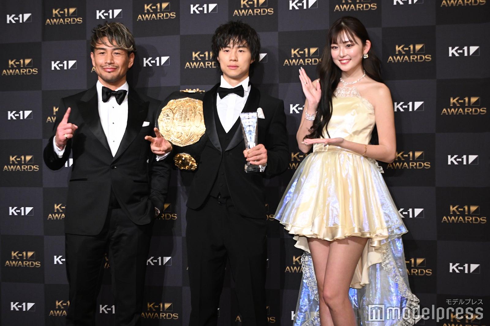 魔裟斗、金子晃大選手、ゆうちゃみ（C）モデルプレス