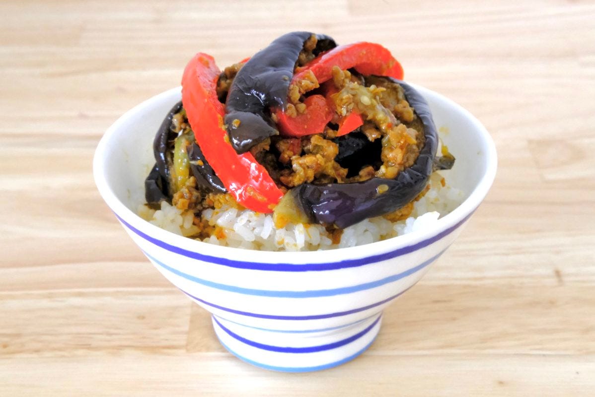 ヒルナンデス・カレーみそマーボーなす