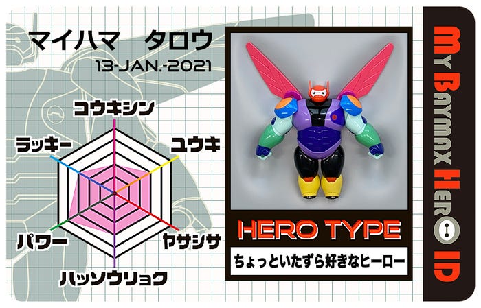 「マイ・ベイマックス・ヒーローID」※イメージ(C)Disney