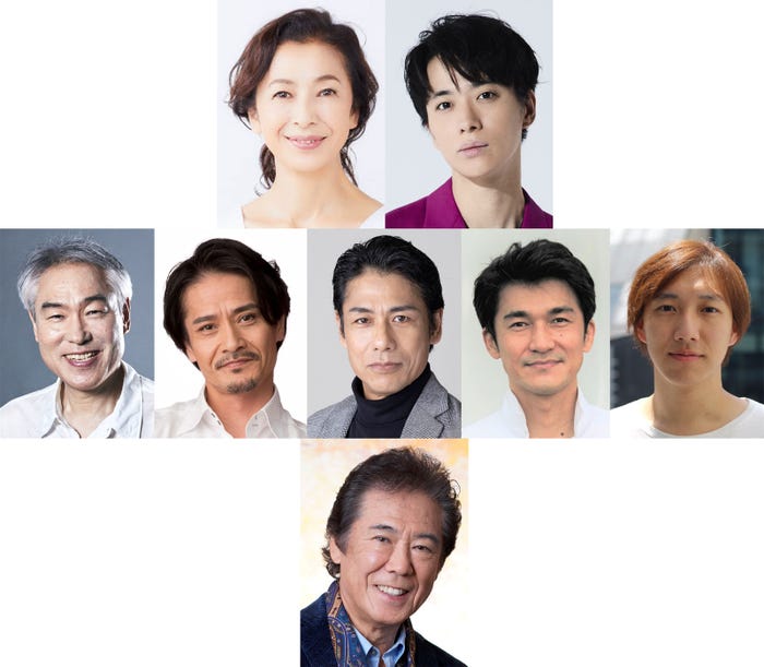 (上段)高橋恵子、戸塚祥太(中段)モロ師岡、畠中洋、松井工、生津徹、小日向春平(下段)西岡徳馬(提供写真)