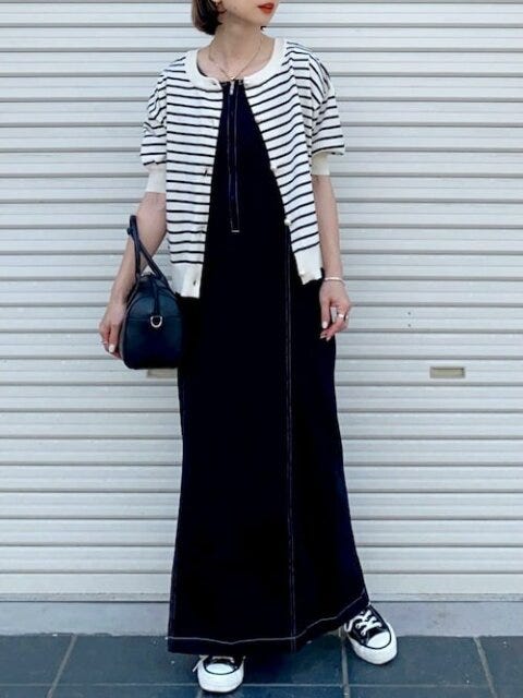 サマーニット　コーデ