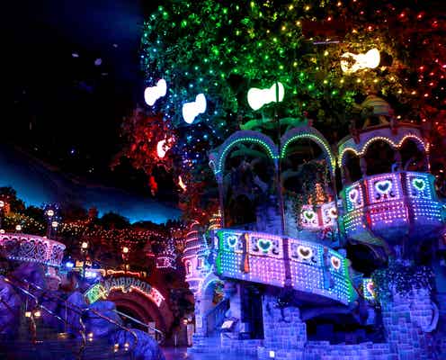 サンリオピューロで2020年クリスマスイベント開幕、新作イルミショーや虹色フードなど楽しみ満載