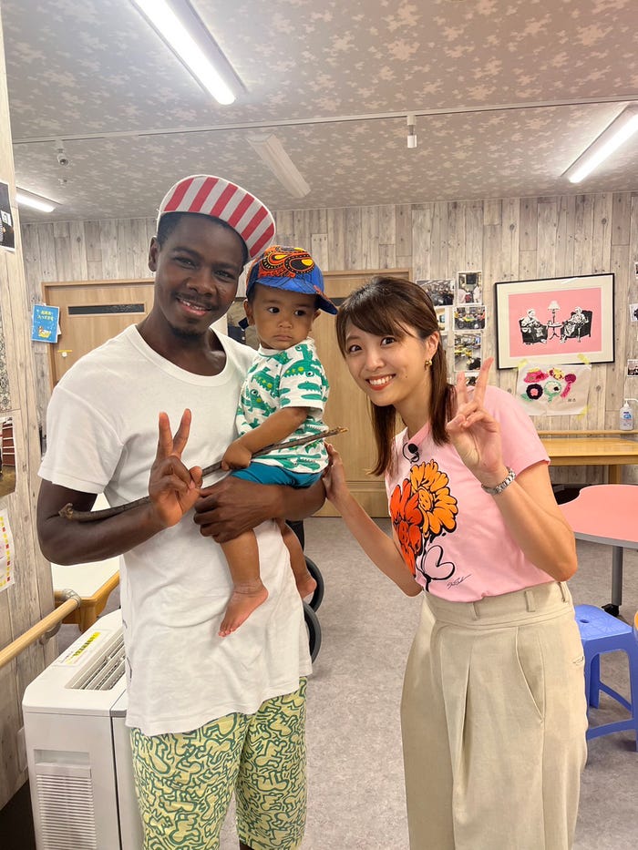 黒木千晶アナウンサーが取材(C)読売テレビ