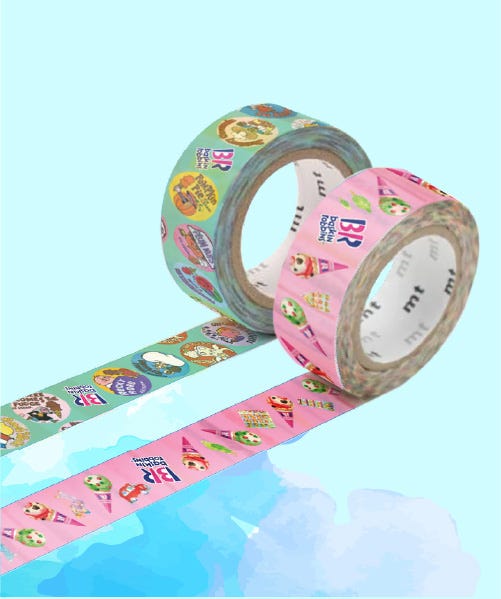 マスキングテープ 各330円サイズ:約幅18mm×7m巻き【各限定300個】/提供画像