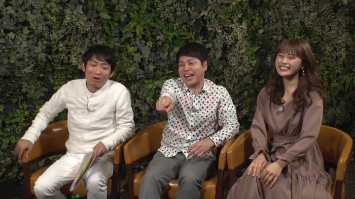 NON STYLE、渋谷凪咲/27日放送「#ミスコレ」より(提供写真)