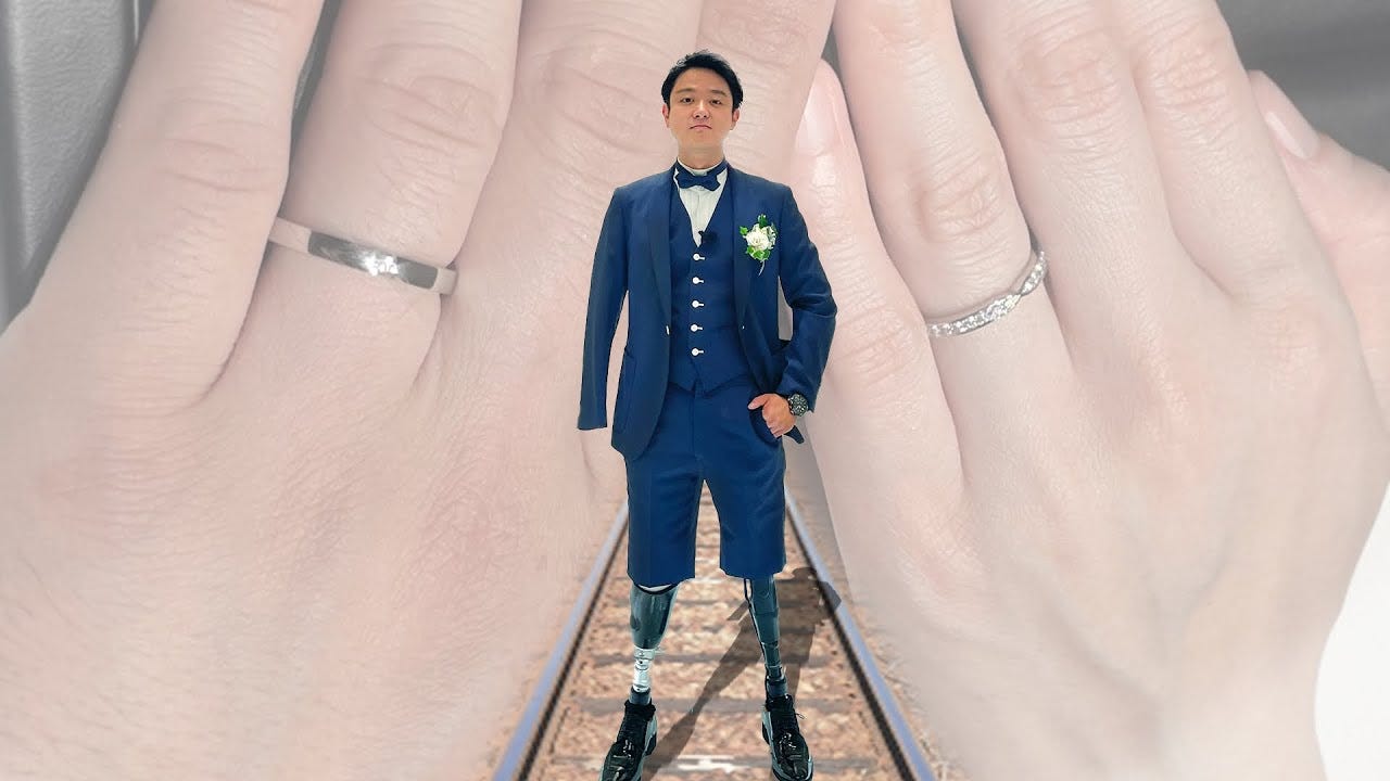 【祝福】20歳で両足と両手を失ったYouTuber・山田千紘が結婚!