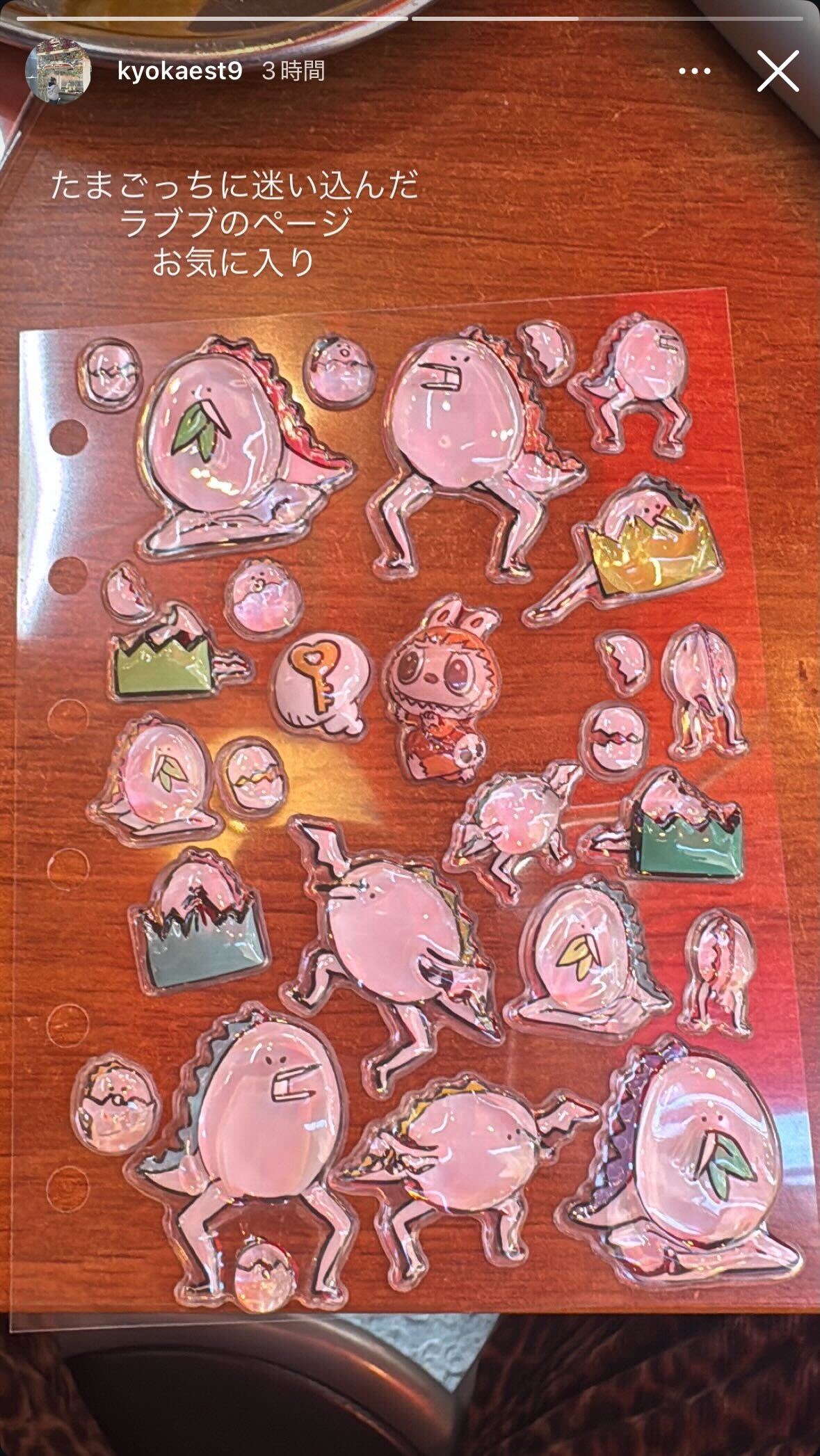 金子きょんちぃInstagramストーリーズより