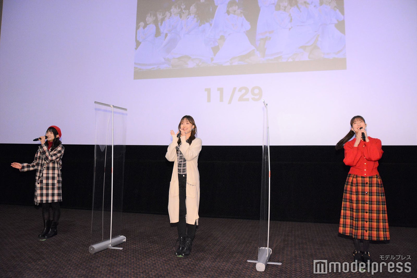 高瀬愛奈、濱岸ひより、森本茉莉／日向坂46（C）モデルプレス