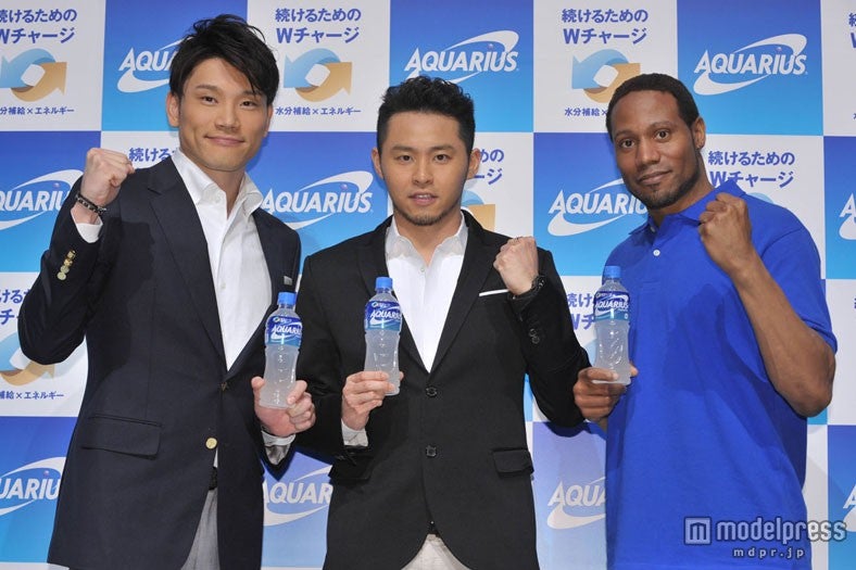 細川大輔選手、北島康介選手、ダンテ・カーヴァー