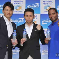 細川大輔選手、北島康介選手、ダンテ・カーヴァー