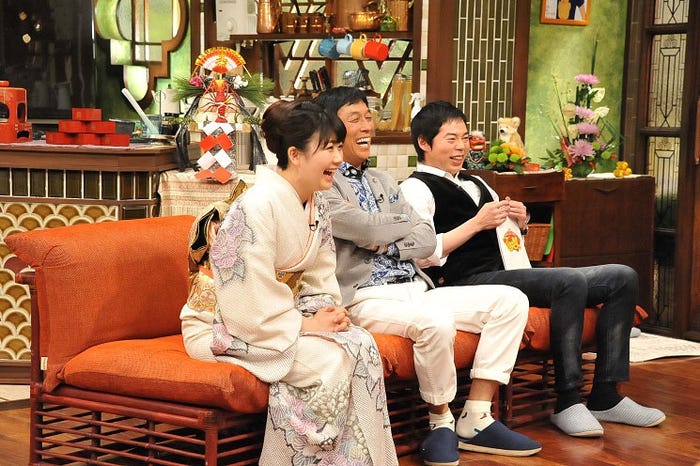 福原愛、明石家さんま、今田耕司(C)関西テレビ