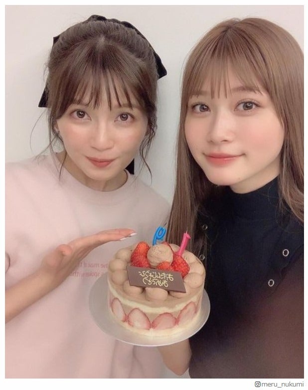 生見愛瑠、宇野実彩子から誕生日サプライズ「嬉しすぎました」 仲良し2ショットに反響