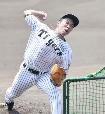 阪神 石井大智がSGLでライブBPに登板 打者4人に計24球を投げ、安打性は2本 順調な回復ぶり