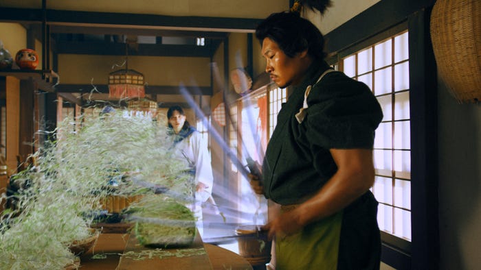 吉沢亮、稲垣啓太選手(提供写真)