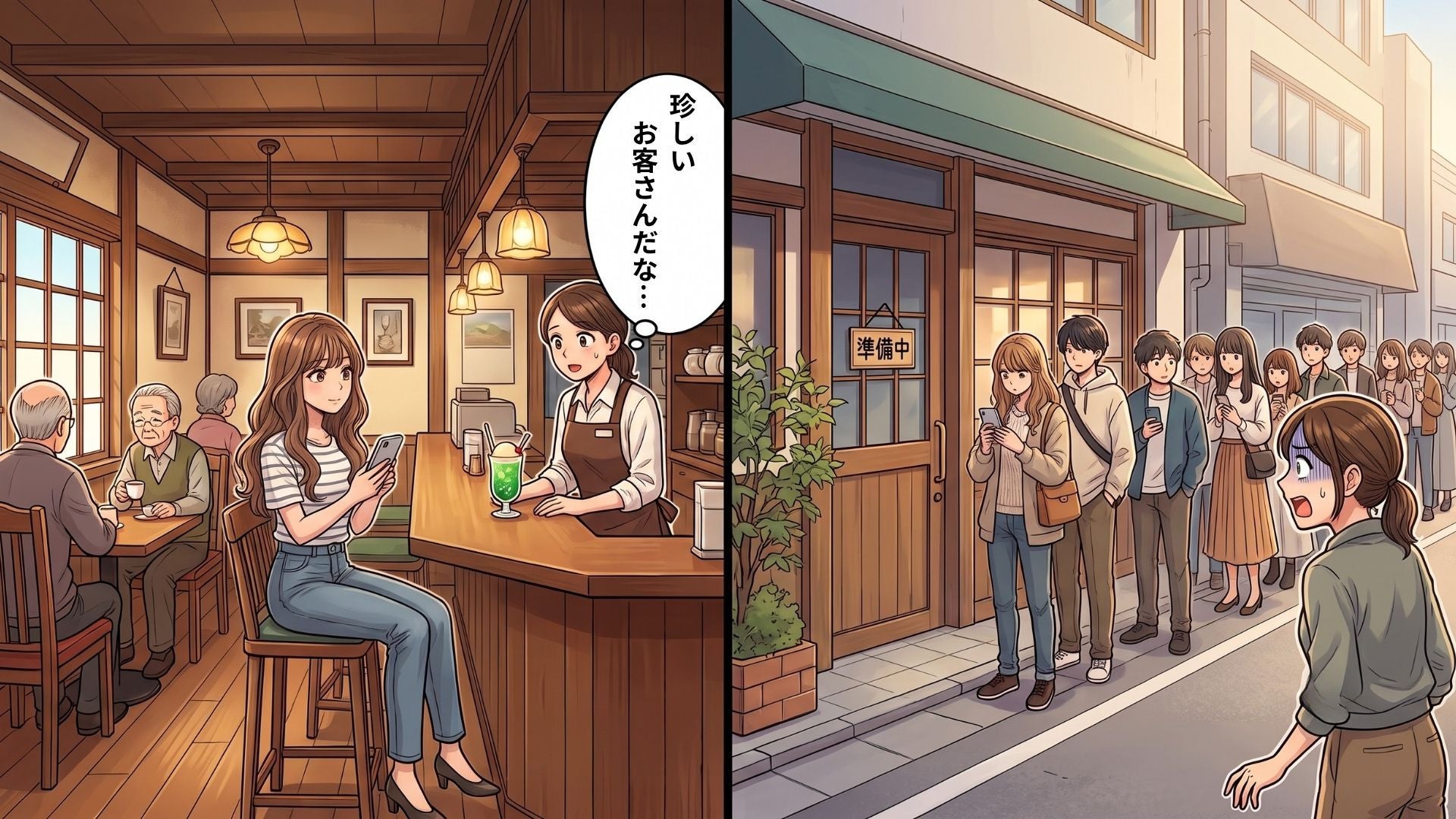 バイト先がある日突然、人気店に...！？地元で愛されるカフェの運命を変えた【SNS投稿】とは！