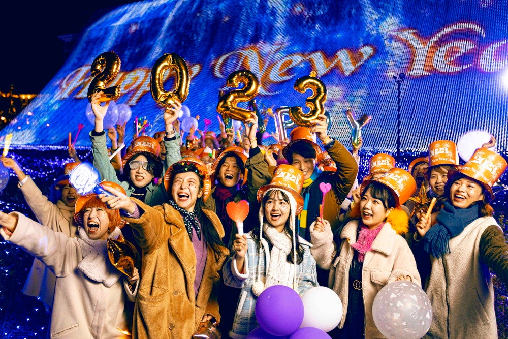 光の街のカウントダウン 2023／画像提供：ハウステンボス