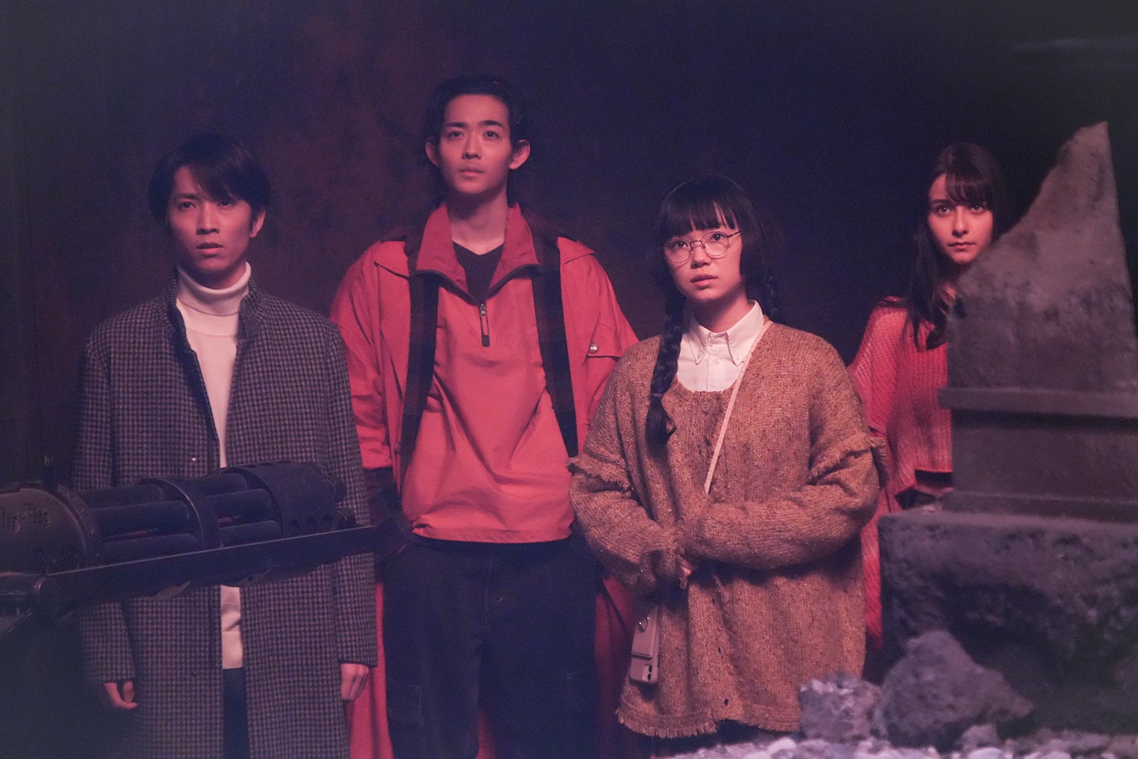 田中樹、竜星涼、古川琴音、嵐莉菜「ACMA：GAME アクマゲーム」第9話より（C）日本テレビ