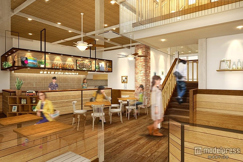 店内は1階と2階の2層のメゾネット型（イメージ）