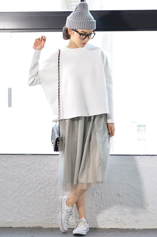 リバーシブルチュールスカート「coca」1,990円(税込)/画像提供:coca