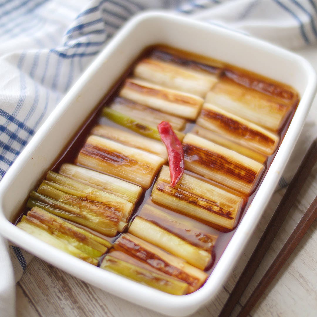 【作り置き】こんがりじゅわっ!焼きねぎの香ばしおひたし