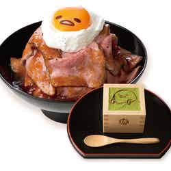 マウンテン!ローストビーフ丼+宇治抹茶のティラミス 1,600円 (C)2013,2019 SANRIO CO.,LTD.APPROVAL NO.S594200