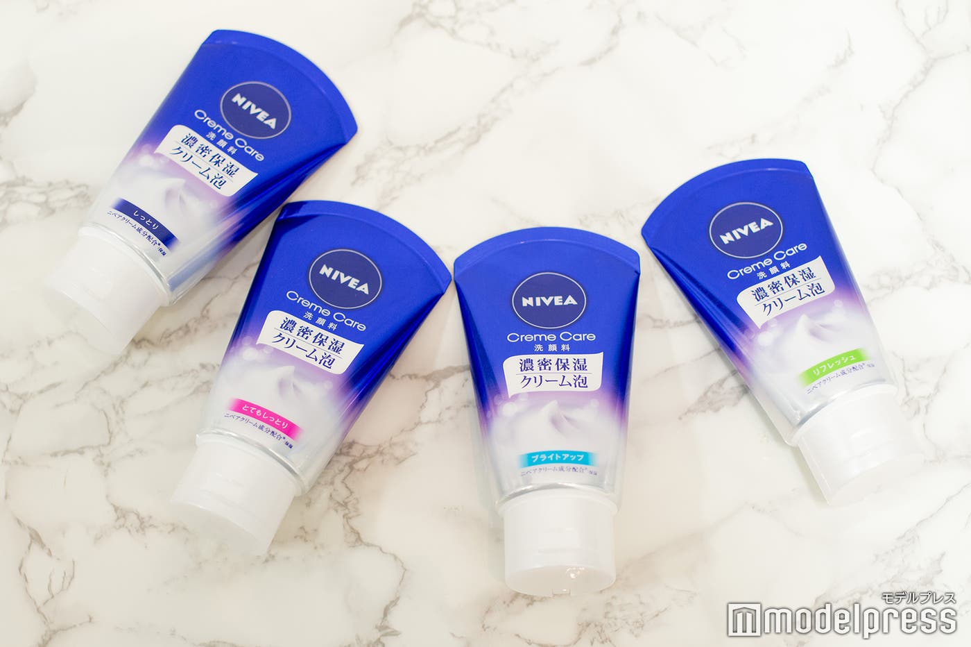 「ニベア クリームケア洗顔料」は全4種類(C)モデルプレス