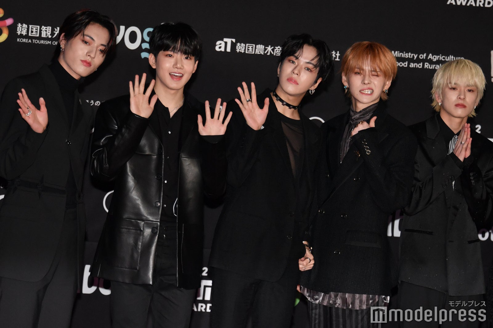 ハルト、ジュンギュ、ユン・ジェヒョク、ヨシ、アサヒ （C）モデルプレス