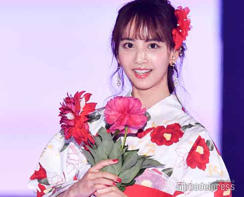 乃木坂46佐藤楓が初ランウェイ 鮮やか浴衣姿で魅せる<GirlsAward 2019 SPRING/SUMMER>