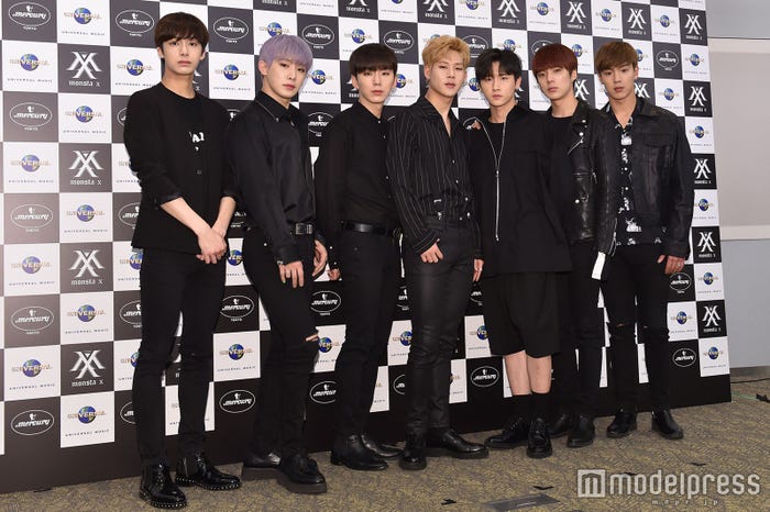 (左から)ヒョンウォン、ウォノ、キヒョン、ジュホン、アイエム、ミニョク、ショヌ (C)モデルプレス