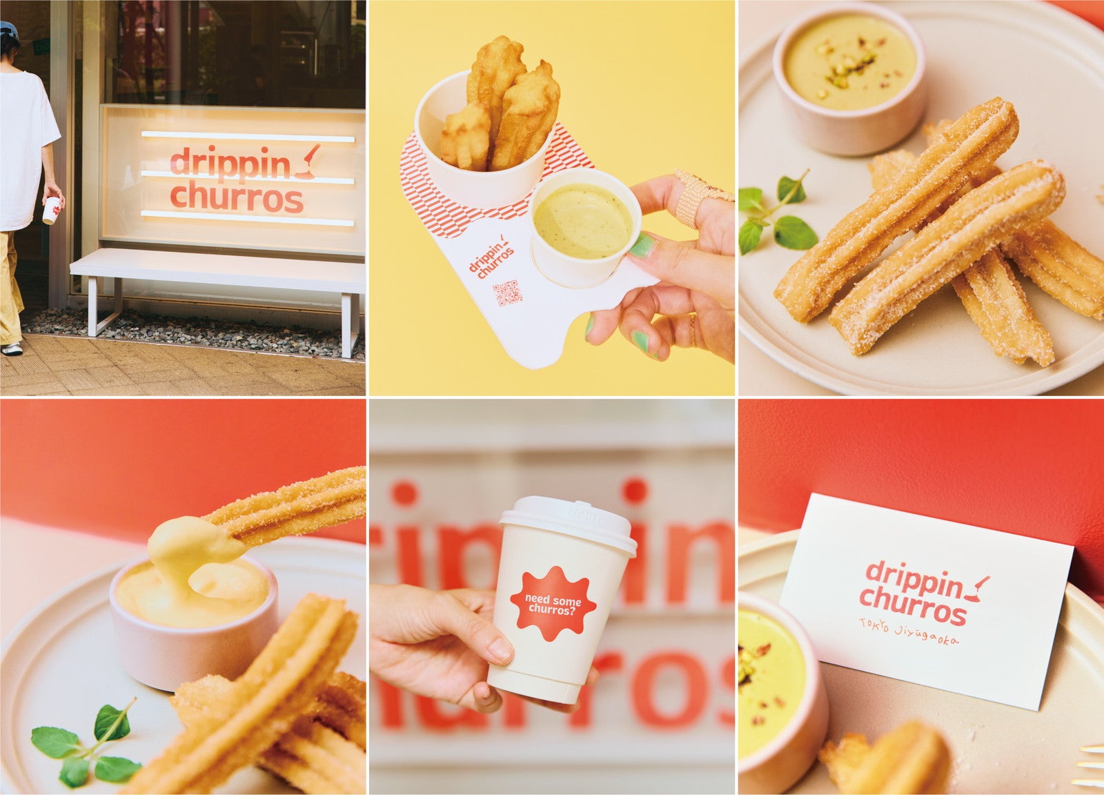 自由が丘にディップチュロス専門店「ドリッピンチュロス」“サクもち”揚げたて生地を華やかソースに絡めて