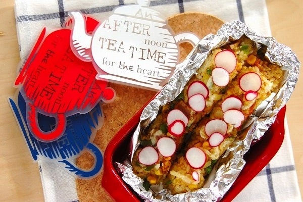 カラフル野菜のカレースティックおにぎり