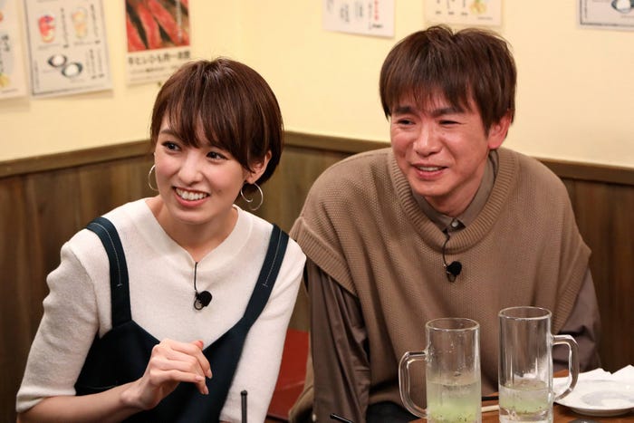 南明奈、濱口優(C)フジテレビ