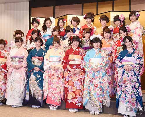 川栄李奈らAKB48グループ新成人、艶やか振袖姿お披露目<全メンバー抱負コメント>