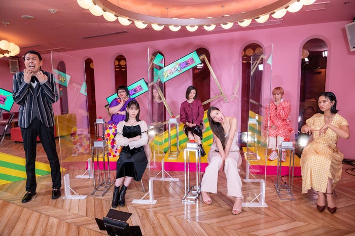 田中卓志、安藤なつ、堀未央奈、朝日奈央、土屋アンナ、サーヤ、高橋ユウ(C)MBS