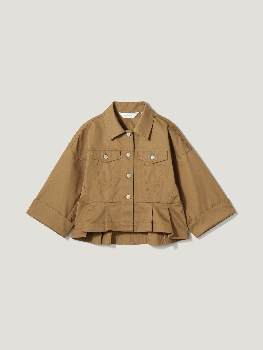 GUのペプラムブルゾンby