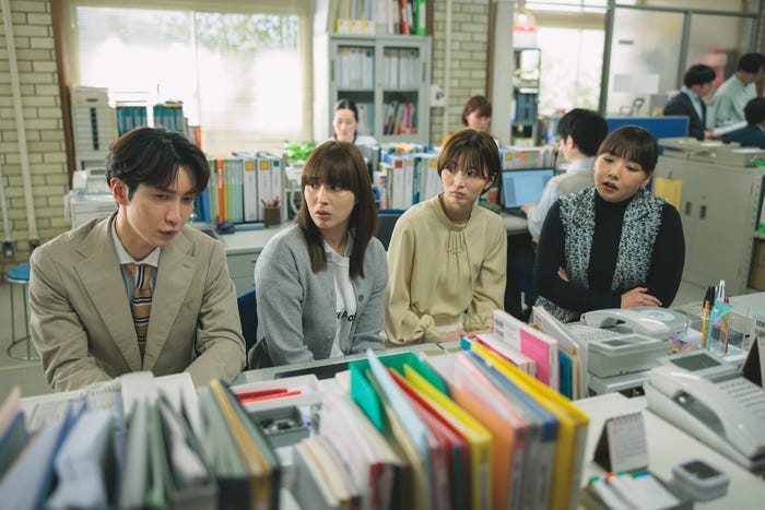 渡辺翔太、広瀬アリス、岡崎紗絵、野呂佳代「なんで私が神説教」第9話(C)日本テレビ