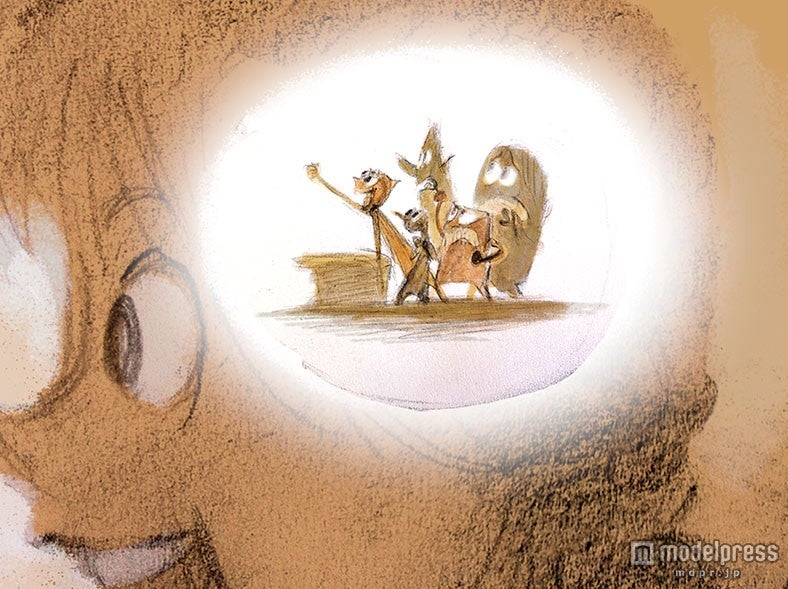 ロニー・デル・カルメン《ライリーと感情たち》『インサイド・ヘッド』（2015年）デジタルペインティング（原画〔鉛筆／紙〕をスキャニング） （C）Disney／Pixar